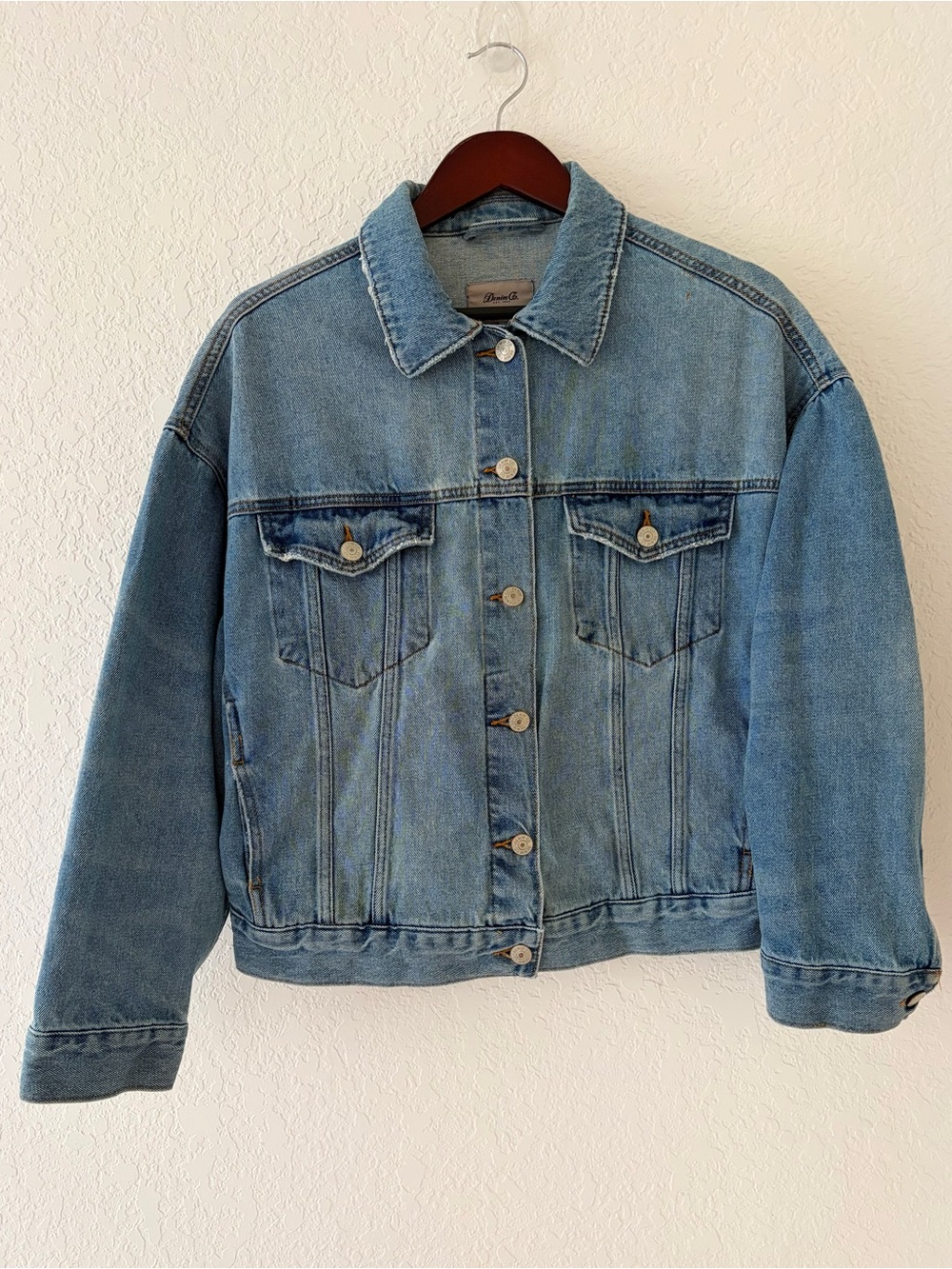 Denim Co. EST. 1969 Blue Denim Jean Jacket Size 6, Vintage, Classic, CottageCore